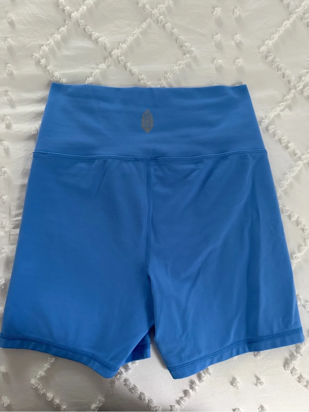 Free people movement Riveria blue biker shorts